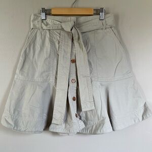 Banana Republic Khaki Button Front Skirt